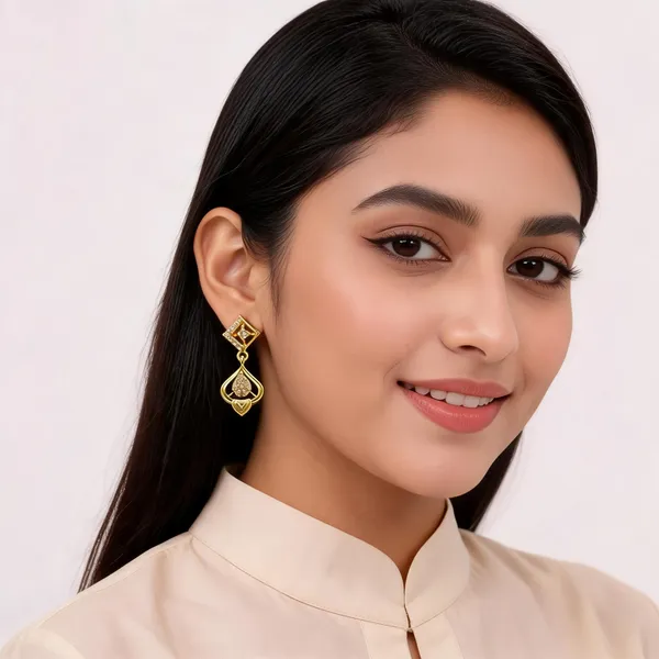 Gold_Brass_Drop_Earrings_For_Women