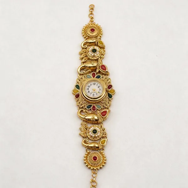 Gold_Tone_Traditional_Analog_Watch_For_Women