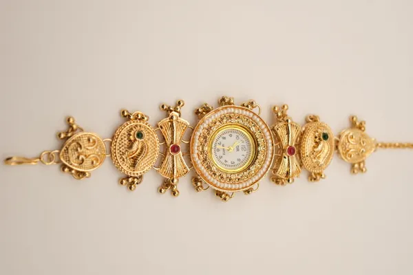 Gold_Tone_Ornate_Analog_Bracelet_Watch_For_Women_-_Pack_Of_2