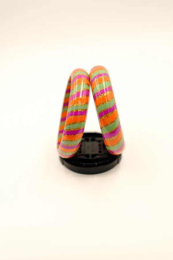 Multicolor_Striped_Bangle_Set_For_Women_-_Pack_Of_3