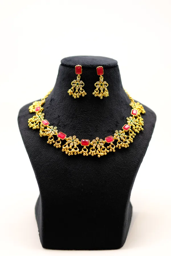 Gold_Tone_Traditional_Necklace_Set_For_Women_-_Pack_Of_2