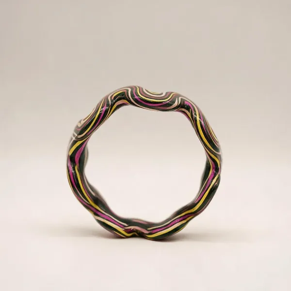Multicolor_Wavy_Bangle_For_Women_-_Pack_Of_3