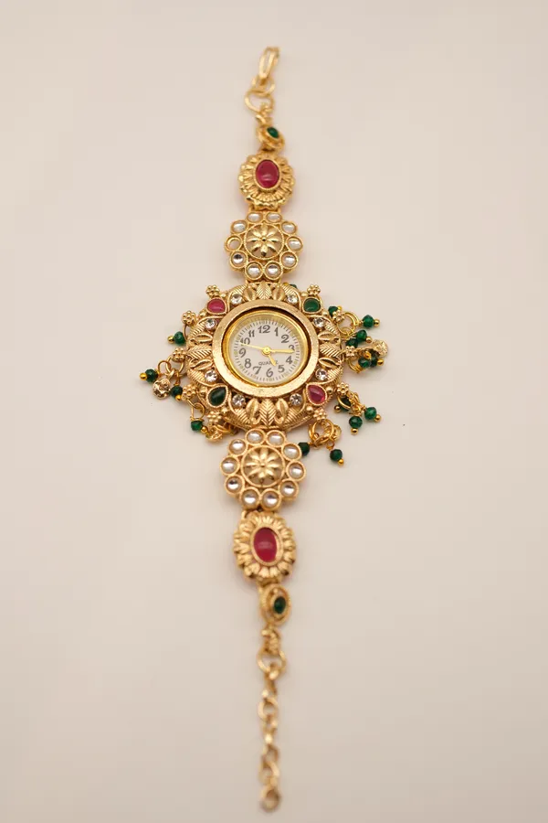 Gold_Tone_Embellished_Analog_Wrist_Watch_For_Women_-_Pack_Of_2