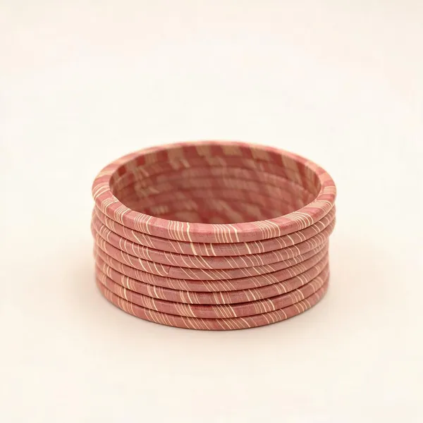 Pink_Striped_Bangle_Set_For_Women_-_Pack_Of_3