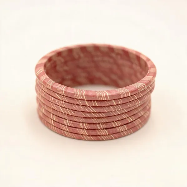 Pink_Striped_Bangle_Set_For_Women_-_Pack_Of_3