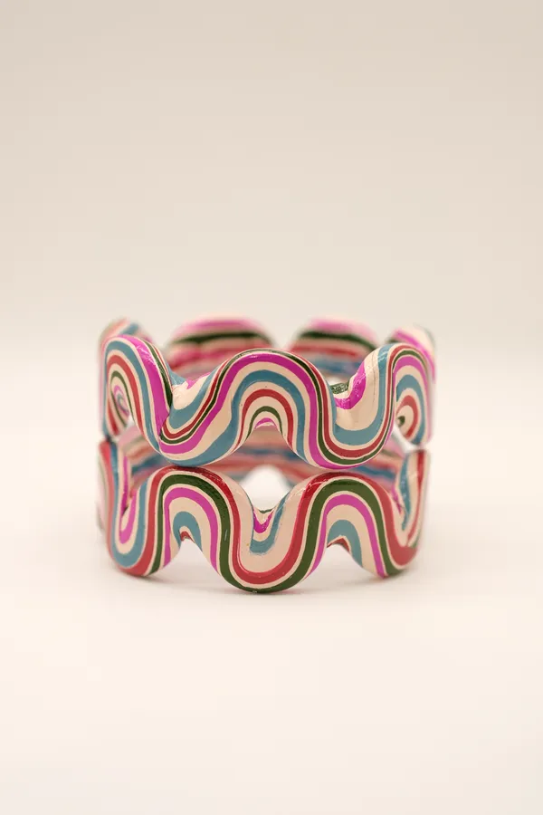 Multicolor_Wavy_Bangle_Set_For_Women_-_Pack_Of_3