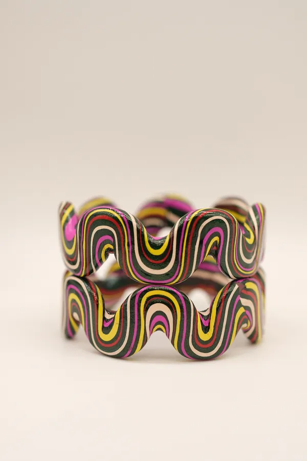 Multicolor_Wavy_Bangle_For_Women_-_Pack_Of_3