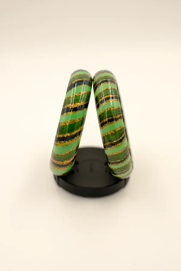Green_Striped_Bangle_Set_For_Women_-_Pack_Of_3