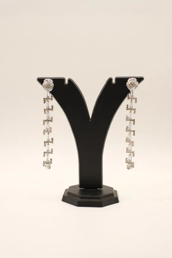 Silver_Tone_Crystal_Drop_Earrings_For_Women_-_Pack_Of_2