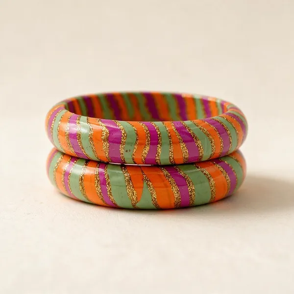 Multicolor_Striped_Bangles_For_Women_-_Pack_Of_3