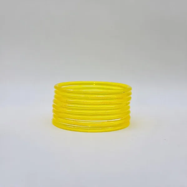 Yellow_Plastic_Bangle_Set_For_Women_-_Pack_Of_4