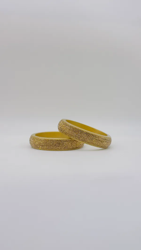 Gold-Tone_Textured_Bangle_Set_For_Women_-_Pack_Of_2