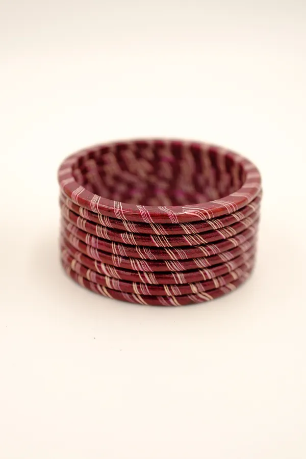 Maroon_Patterned_Bangle_Set_For_Women_-_Pack_Of_3