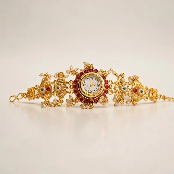 Gold_Tone_Embellished_Analog_Bracelet_Watch_For_Women_-_Pack_Of_2