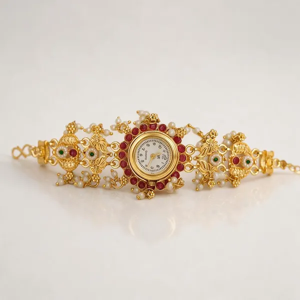 Gold_Tone_Embellished_Analog_Bracelet_Watch_For_Women_-_Pack_Of_2
