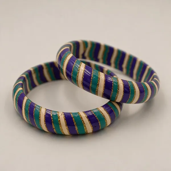 Purple_Striped_Bangle_Set_For_Women_-_Pack_Of_3