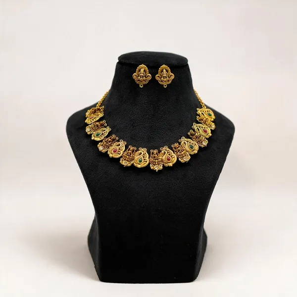 Gold_Tone_Temple_Necklace_Set_For_Women_-_Pack_Of_3