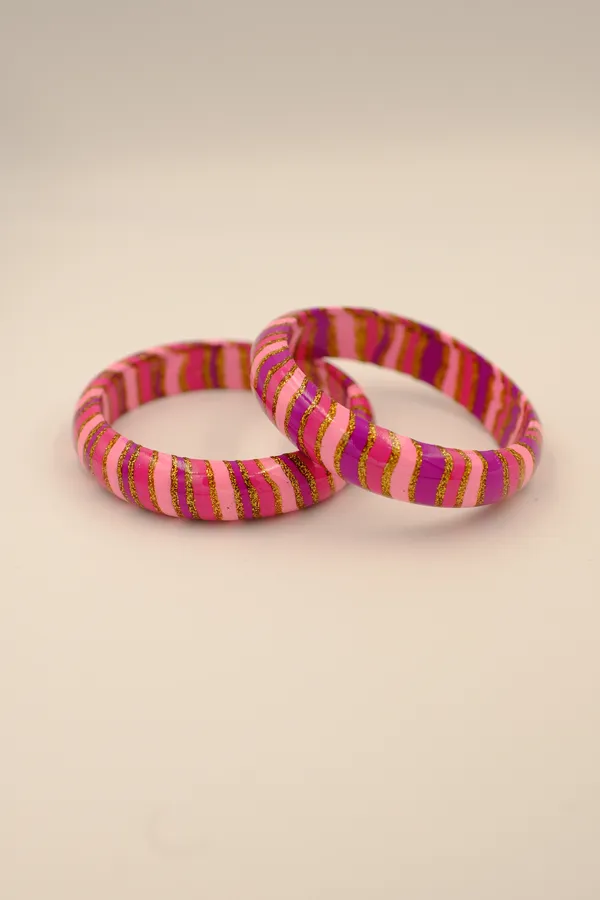 Pink_Striped_Bangles_For_Women_-_Pack_Of_3