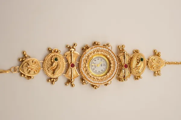 Gold_Tone_Ornate_Analog_Bracelet_Watch_For_Women_-_Pack_Of_2