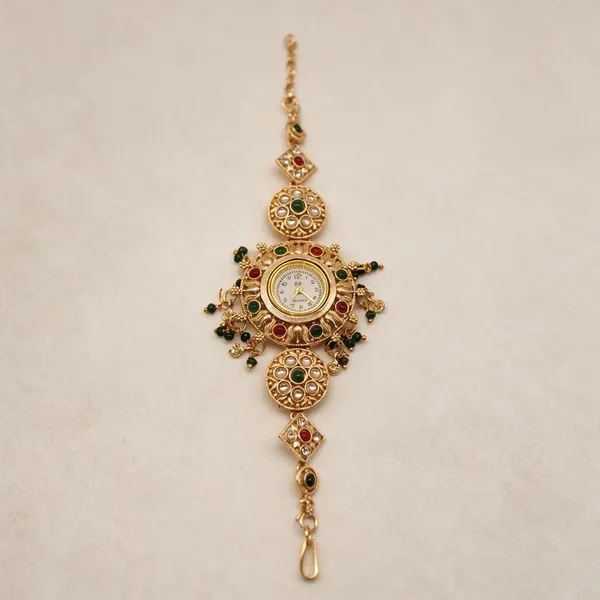 Gold_Tone_Ornate_Bracelet_Watch_For_Women_-_Pack_Of_2