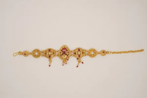 Gold-Tone_Traditional_Bracelet_Chain_For_Women_-_Pack_Of_2