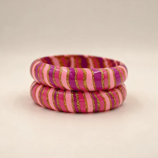 Pink_Striped_Bangles_For_Women_-_Pack_Of_3