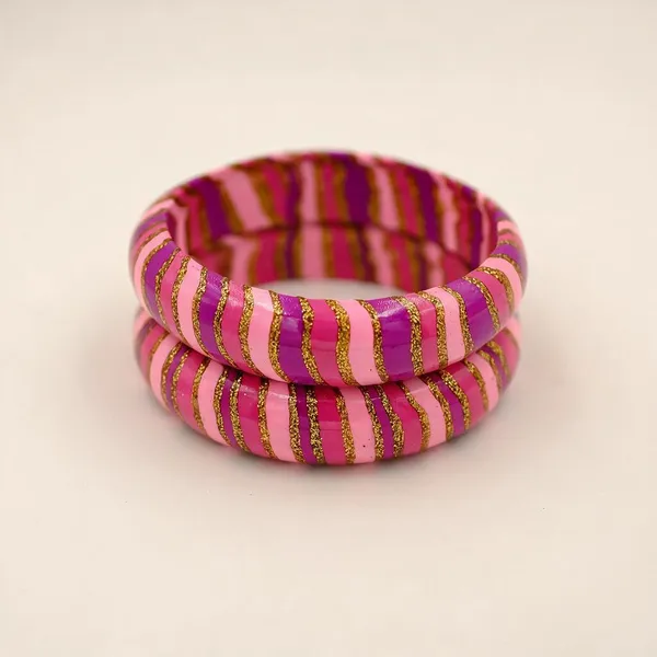 Pink_Striped_Bangles_For_Women_-_Pack_Of_3