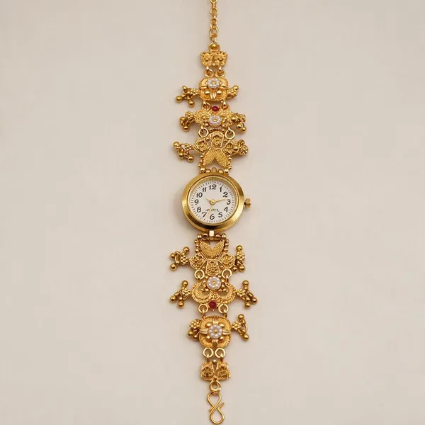 Gold_Tone_Traditional_Bracelet_Watch_For_Women_-_Pack_Of_2