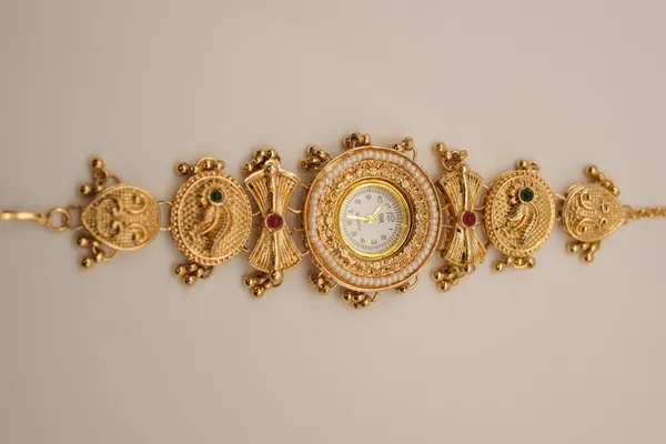 Gold_Tone_Ornate_Analog_Bracelet_Watch_For_Women_-_Pack_Of_2