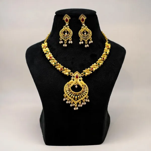 Gold_Toned_Stone_Studded_Necklace_Set_For_Women_-_Pack_Of_2