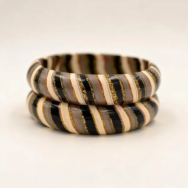 Black_And_Gold_Striped_Bangles_For_Women_-_Pack_Of_3