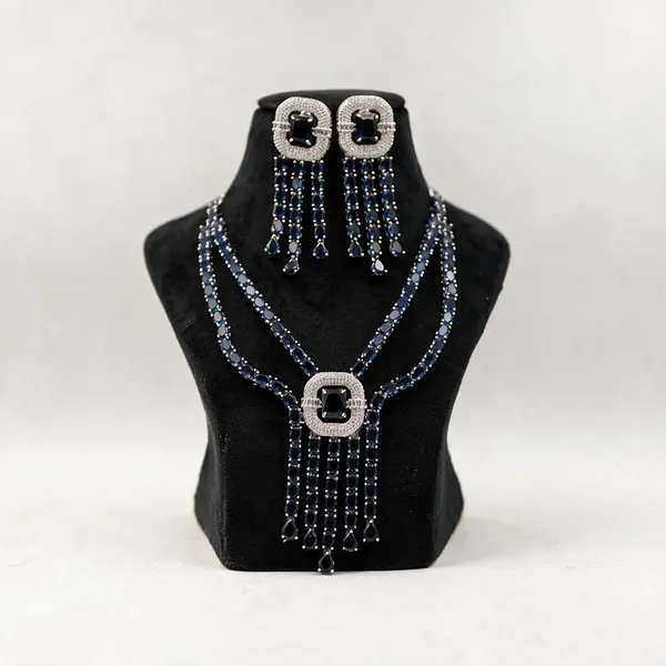 Blue_And_Silver_Statement_Necklace_And_Earrings_Set_For_Women