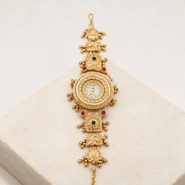 Gold_Tone_Traditional_Bracelet_Watch_For_Women_-_Pack_Of_2