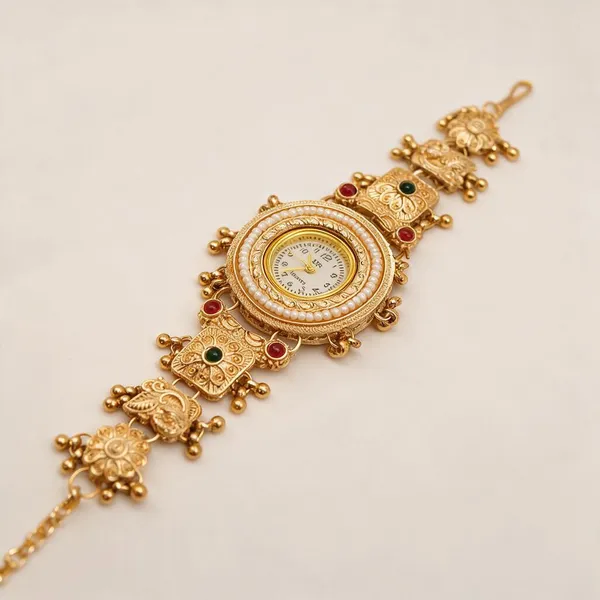 Gold_Tone_Traditional_Bracelet_Watch_For_Women_-_Pack_Of_2