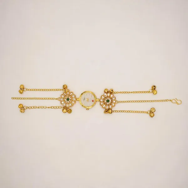 Gold_Tone_Floral_Braceletwatch_-_Pack_Of_4