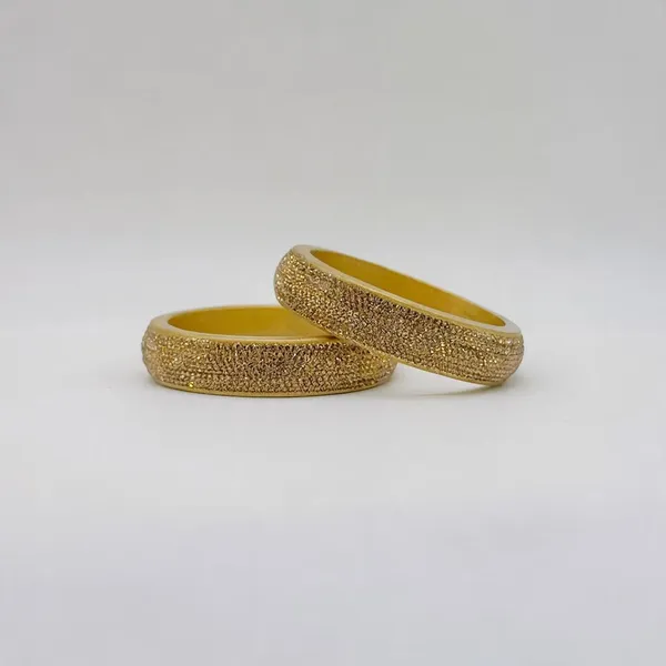Gold-Tone_Textured_Bangle_Set_For_Women_-_Pack_Of_2