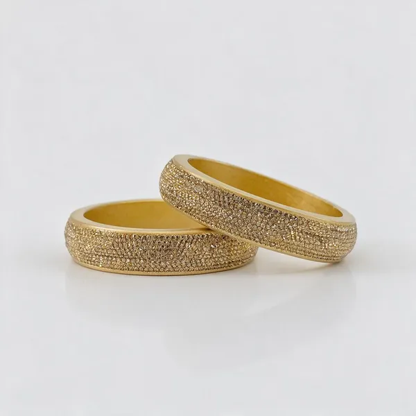 Gold-Tone_Textured_Bangle_Set_For_Women_-_Pack_Of_2