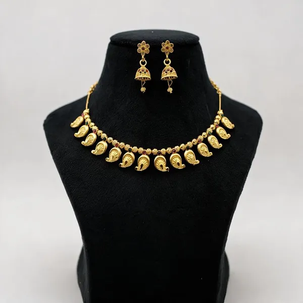 Gold_Tone_Traditional_Necklace_And_Earrings_Set_For_Women_-_Pack_Of_3