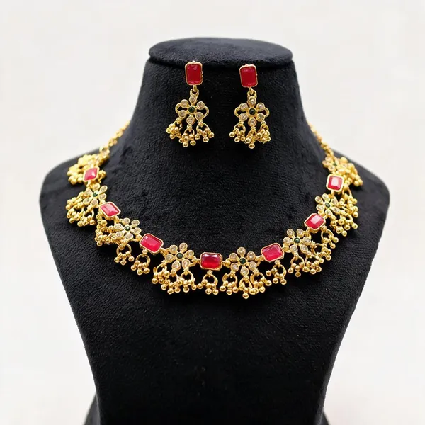 Gold_Tone_Traditional_Necklace_Set_For_Women_-_Pack_Of_2
