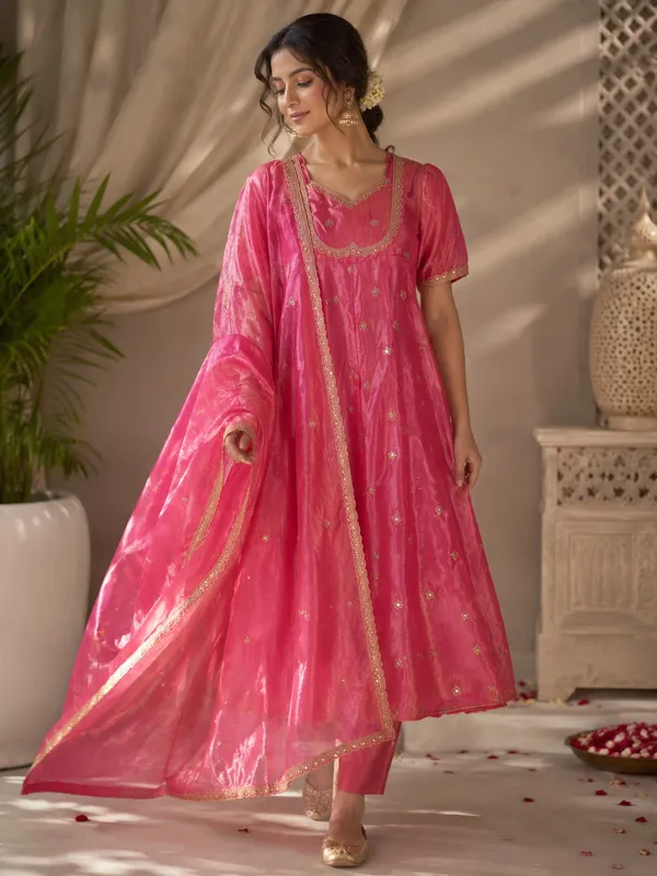 Pink_Silk_Embellished_Anarkali_Gown_Dupatta_Set_For_Women