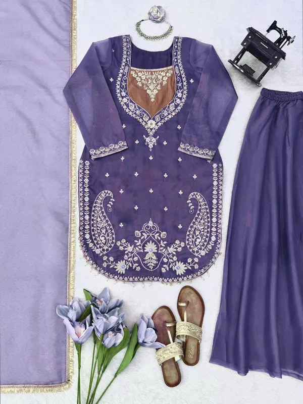 Purple_Shimmer_Embroidered_Kurta_Palazzo_Dupatta_Set_For_Women