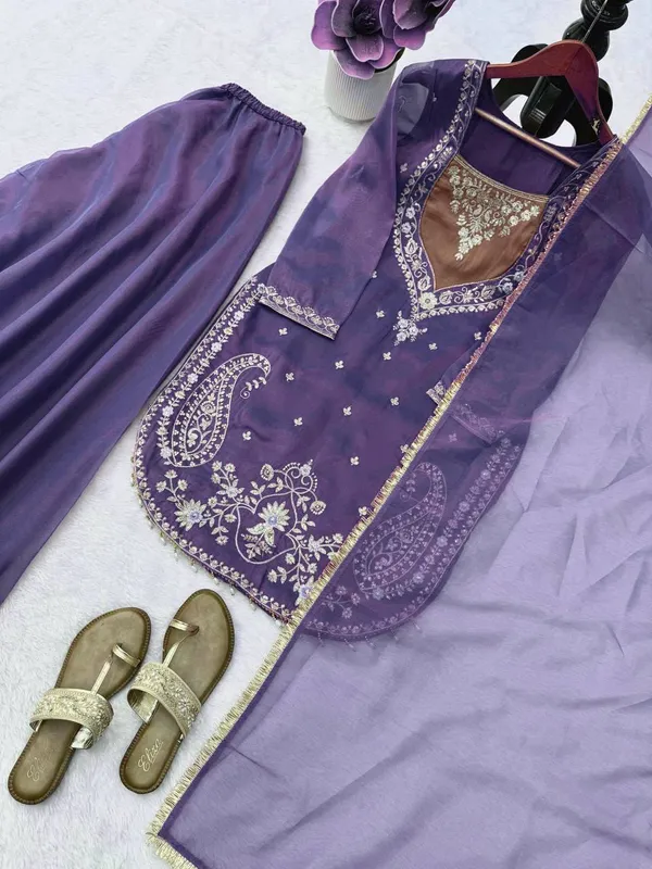 Purple_Shimmer_Embroidered_Kurta_Palazzo_Dupatta_Set_For_Women