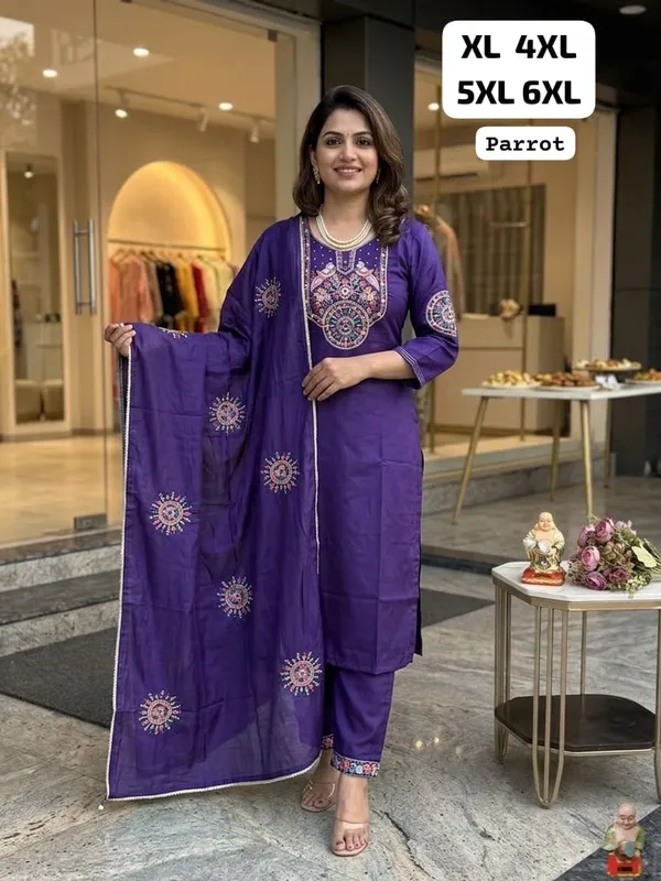 Purple_Heavy_Viscose_Embroidered_Straight_Kurta_Pant_Dupatta_Set_For_Women