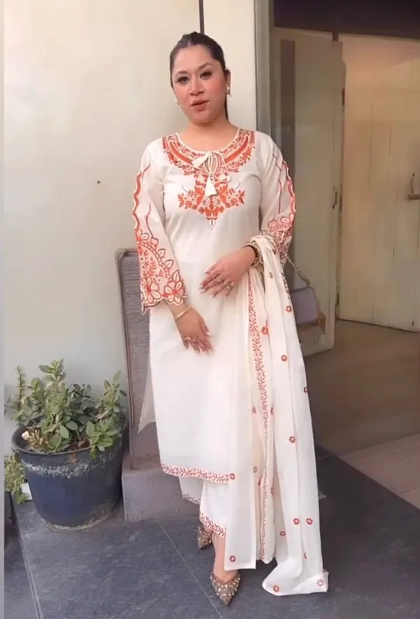White_Roman_Silk_Straight_Kurta_Palazzo_Dupatta_Set_For_Women
