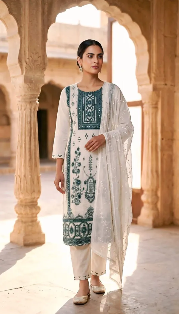 Ivory_Cotton_Printed_Straight_Kurta_Bottom_Dupatta_Set_For_Women