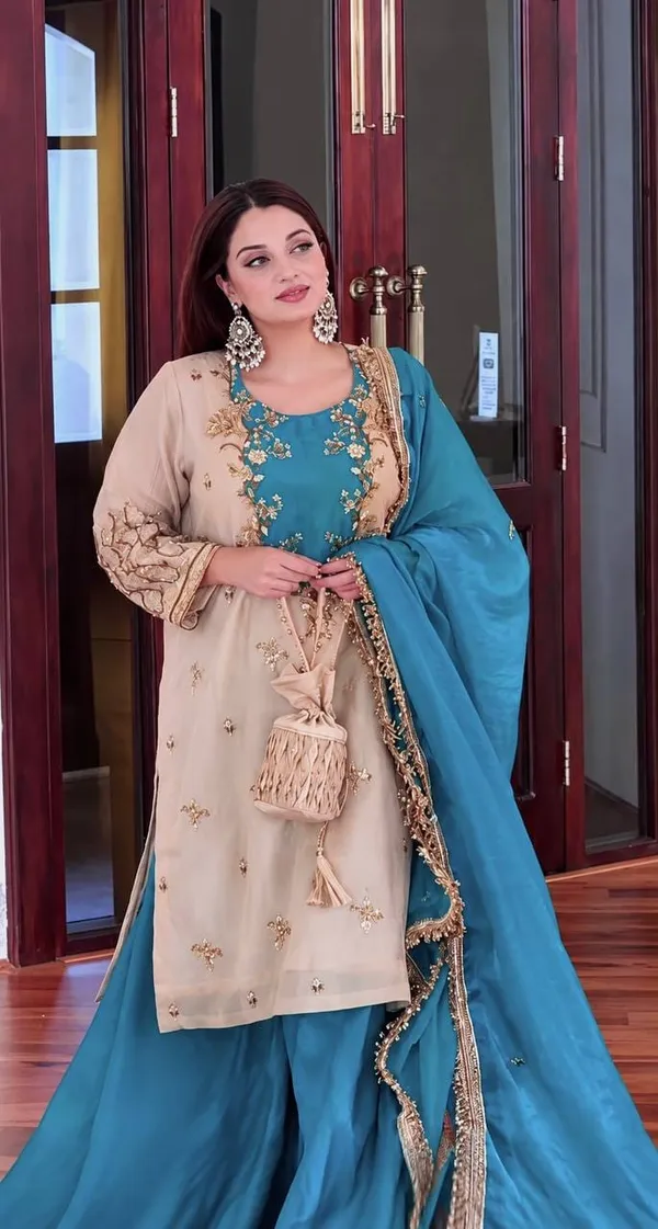 Beige_Maska_Cotton_Embroidered_Straight_Kurta_Palazzo_Dupatta_Set_For_Women