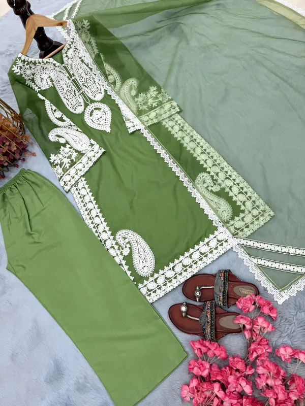 Green_Organza_Silk_Embroidered_Straight_Kurta_Palazzo_Dupatta_Set_For_Women