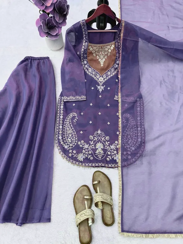 Purple_Shimmer_Embroidered_Kurta_Palazzo_Dupatta_Set_For_Women