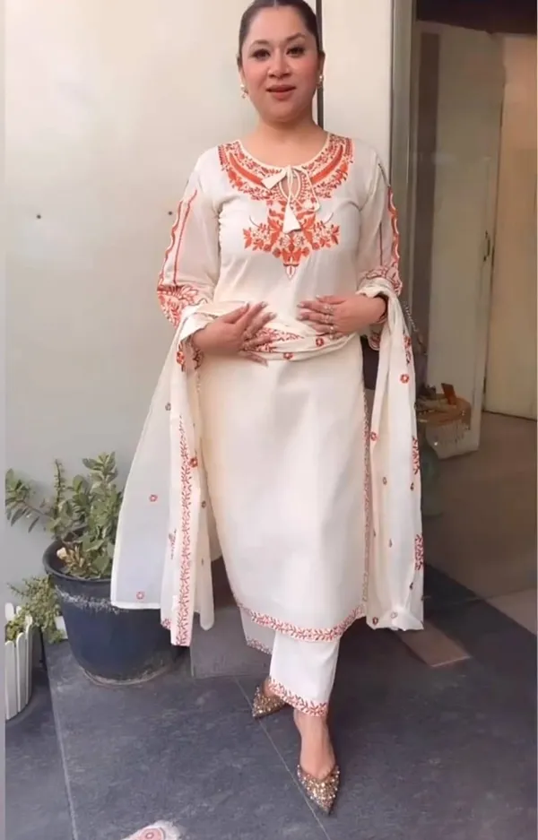 White_Roman_Silk_Straight_Kurta_Palazzo_Dupatta_Set_For_Women
