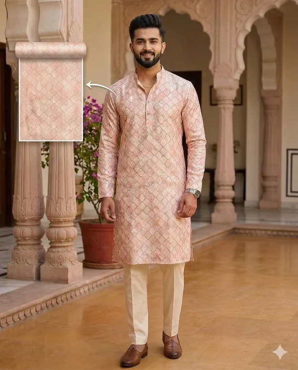 Jacquard_Geometric_Print_Kurta_Fabric